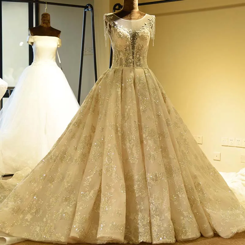 Vestido De Noiva сексуальное иллюзионное вышитое бисером шикарное свадебное платье с