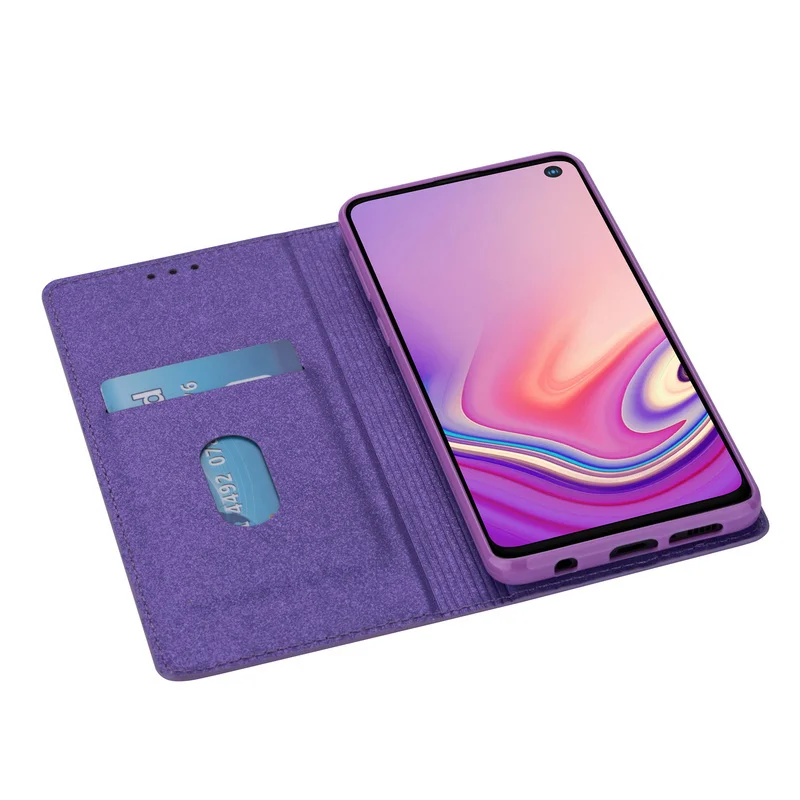 Чехлы-бумажники из искусственной кожи для samsung Galaxy S10E S6 S7 Edge S8 S9 Plus Note 8 9 10 Plus, блестящий чехол-книжка с подставкой для карт