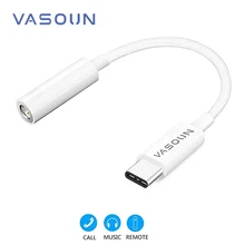 VASOUN USB C до 3,5 мм разъем для наушников цифровой аудио кабель тип-c до 3,5 мм AUX Наушники USBC адаптер конвертер