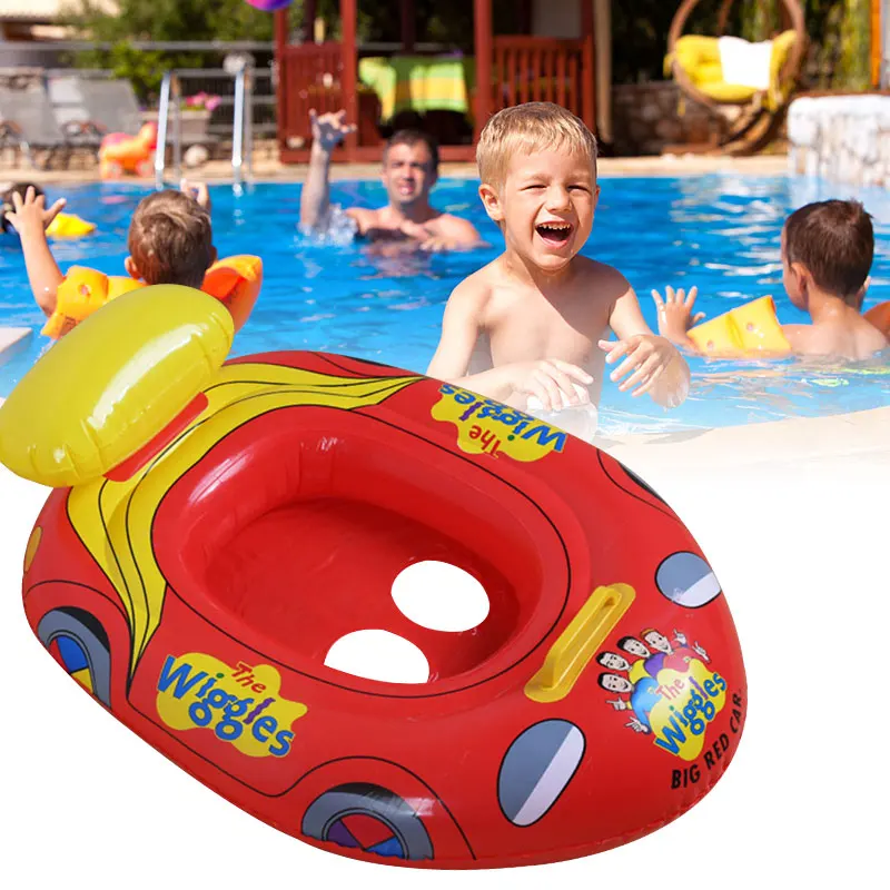 Cartoon Baby Beach Summer Car Shape PVC Water Fun Pool Floating Toys Toddler Float Swimming Ring Inflatable Swim Float