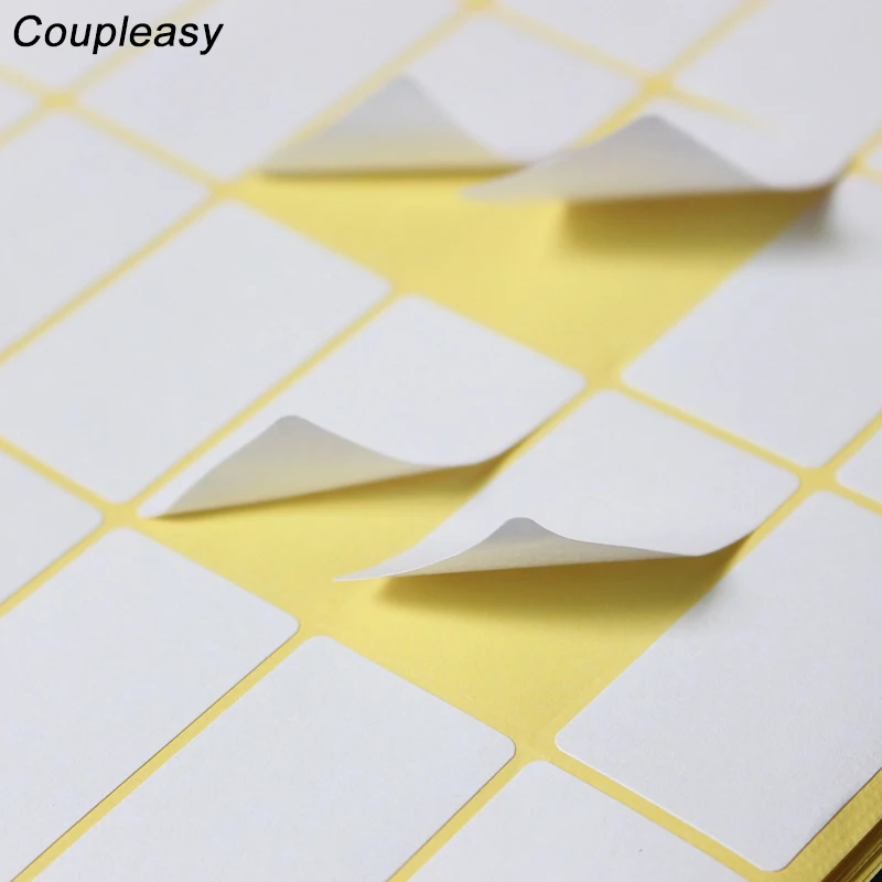 15 Sheets 1680pcs White Rectangle Blank Stickers Small White Sticky Labels Price Stickers Tags Blank Self Adhesive Stickers - Stationery Sticker - ...