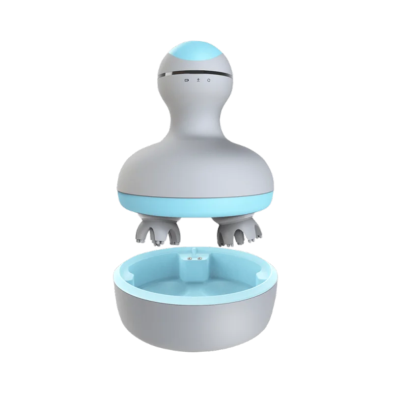 Gray MI Mijia мини 3D массажер для головы M2 4 колеса вращения Дизайн двухнаправленный круг массажный инструмент влажный сухой двойного назначения массажер - Цвет: Gray