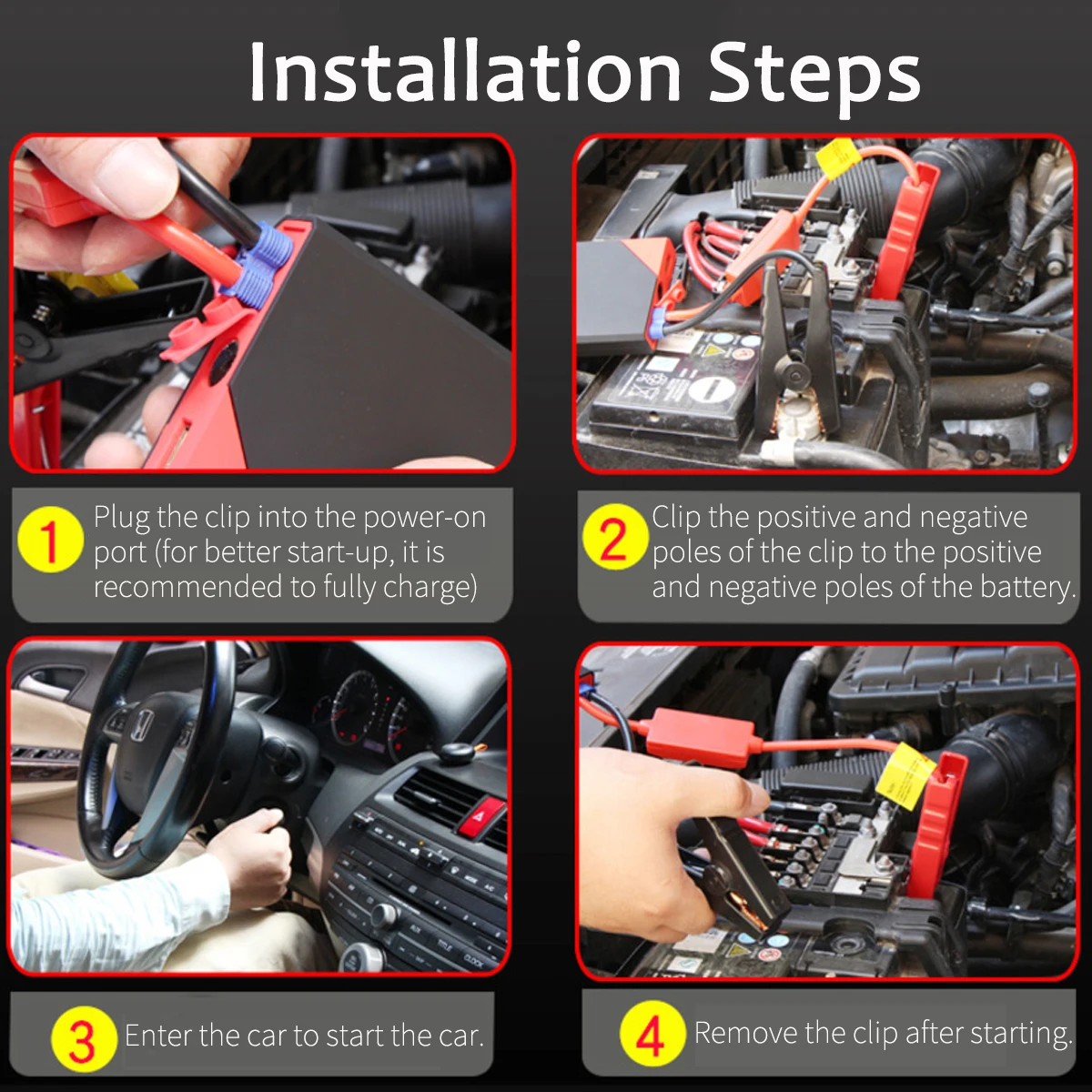  400A Car Jump Starter Power Bank 12V USB LED Outdoor Portable Multifunctional Emergency Car Battery
