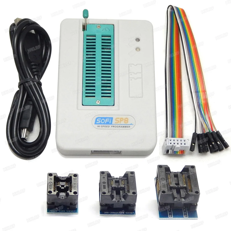 Haute Vitesse Universel SP8-B USB bios Programmeur 8//16pin Flash//EEPROM//SPI//24//25//93