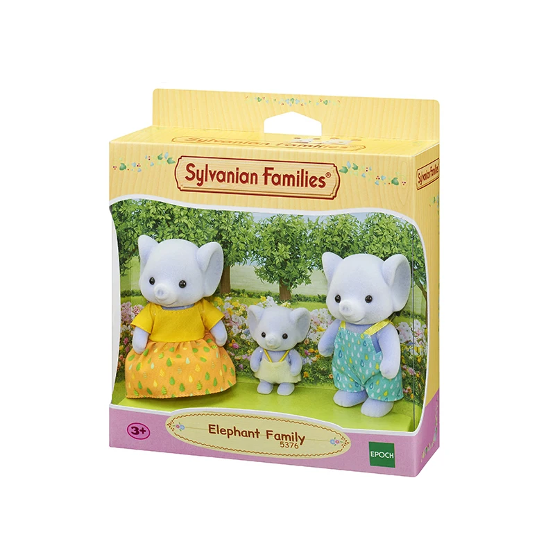 Sylvanian Family кукольный домик пушистые фигурки слон Семейный комплект 3 шт. игрушки с