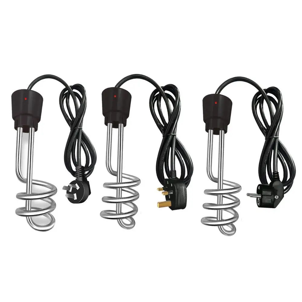 

2500W Immersion Water Heater Spiral Portable Electric Water Warmer Boiling Water Stick for Camping Swimming Pool Bathtub