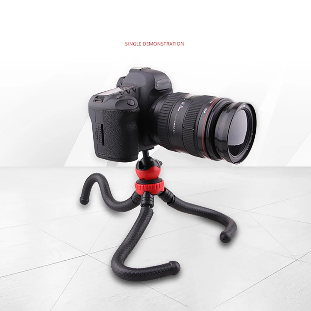 Tripods Mini Flexible Portable Travel Octopus Tripods Bracket Monopod 360 degree rotary adjustment for GoPro digital camera