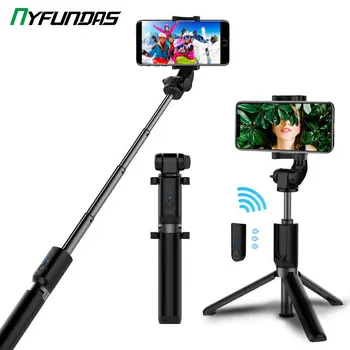 

3 in 1 Bluetooth Selfie Stick with Tripod Stand For Xiaomi Huawei iPhone 11 Samsung Mobile Phone Monopod Smartphone Selfiestick