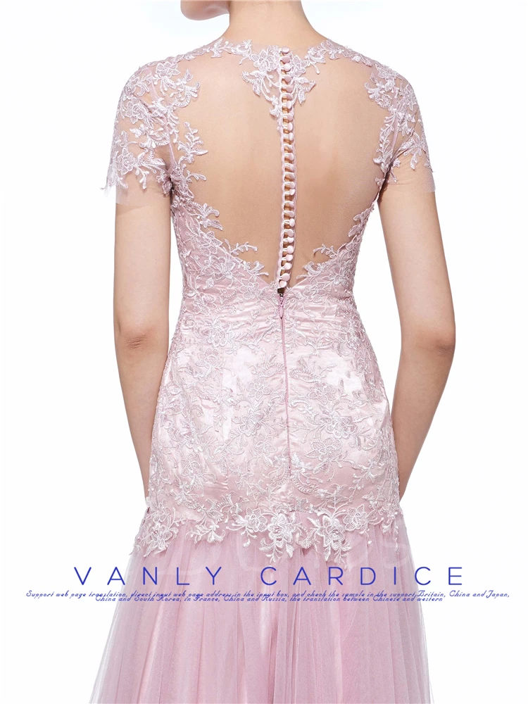 Сексуальная прозрачная задняя часть, ; robe de soiree courte сари michael korns продается розовый тюль вечернее платье для мамы; обувь под свадебное платье для невесты