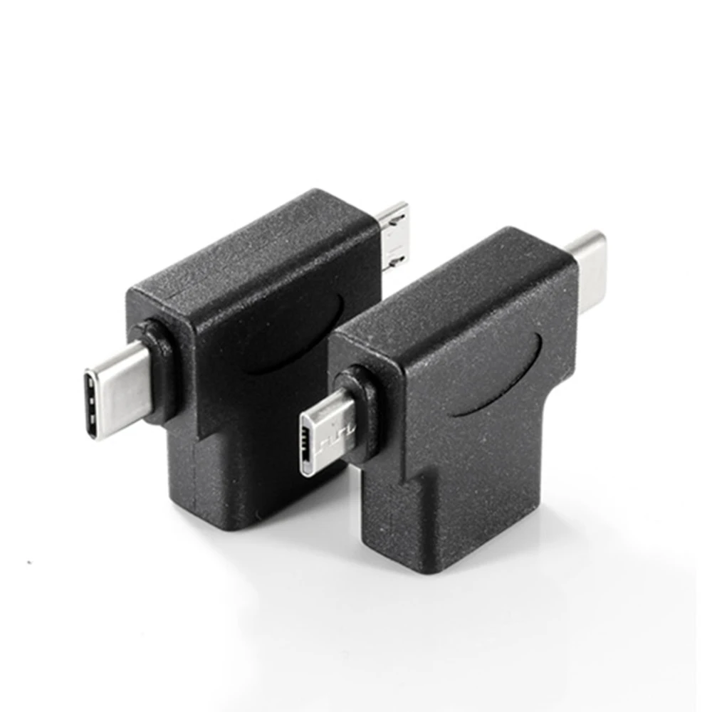Угловой USB-C OTG адаптер 2-в-1 Micro USB 3,1 type C OTG кабель конвертер адаптер для Android Google Nexus samsung Galaxy