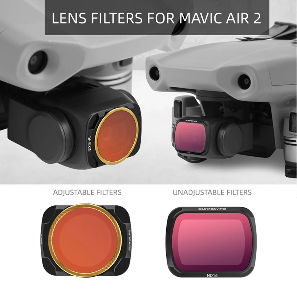 MAVIC 2 ZOOM Drone Camera Lens Filters MCUV CPL ND4 ND8 ND16 ND32 