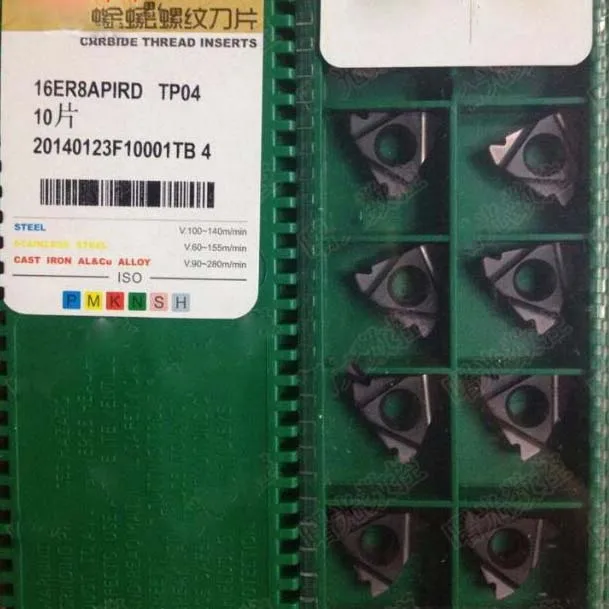 lowes vise 10pcs 16ER 8APIRD 16ER 10APIRD 16IR 10APIRD TP04 Carbide Threaded Inserts for Thread Tool Blade water cooled cnc spindle