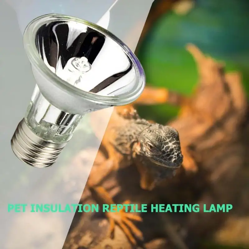 25/50W UVA and UVB Mini Heating Light 110V Turtle Basking Lamp Promoting Reptilian Growth Full Spectrum Pet Reptile