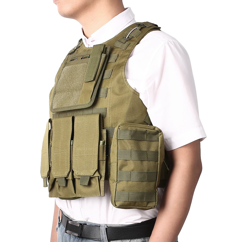 3Color Oxford Cloth Amphibious Tactical Combat Carrier Vest Camouflage