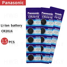 15 шт. бренд для PANASONIC cr2016 BR2016 DL2016 LM2016 KCR2016 ECR2016 3 В Кнопка ячейка монета литиевые батареи для часов