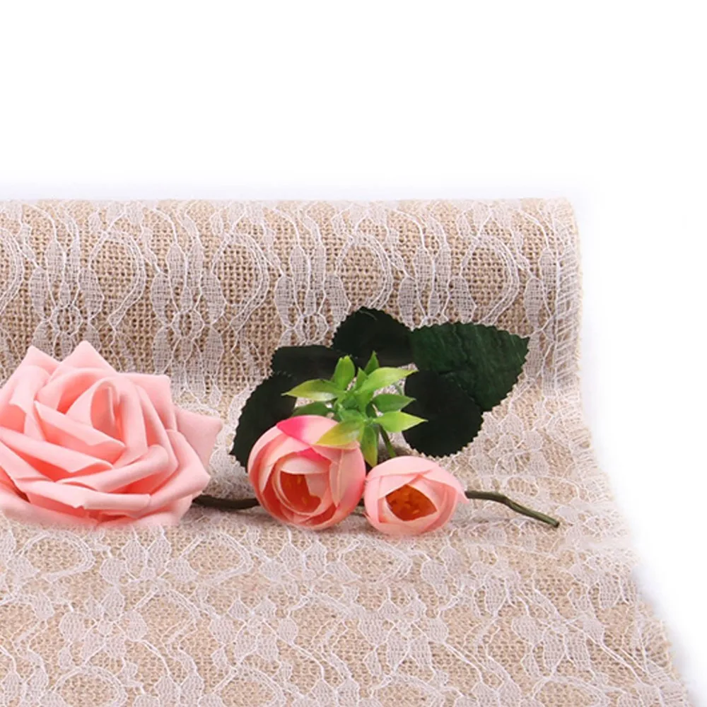 Винтажный кружевной стол с флагом и кружевным фланцем для дома, свадьбы, дня рождения, вечерние украшения стола