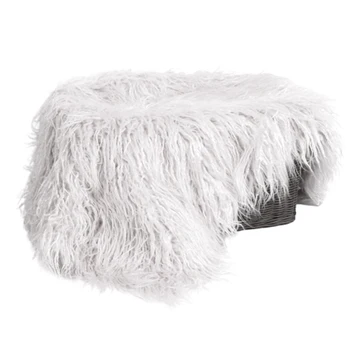 

Artificial Fur Soft Solid Background Swaddling Reusable Newborn Mat Wraps Comfortable Outdoor Photography Props Baby Blanket