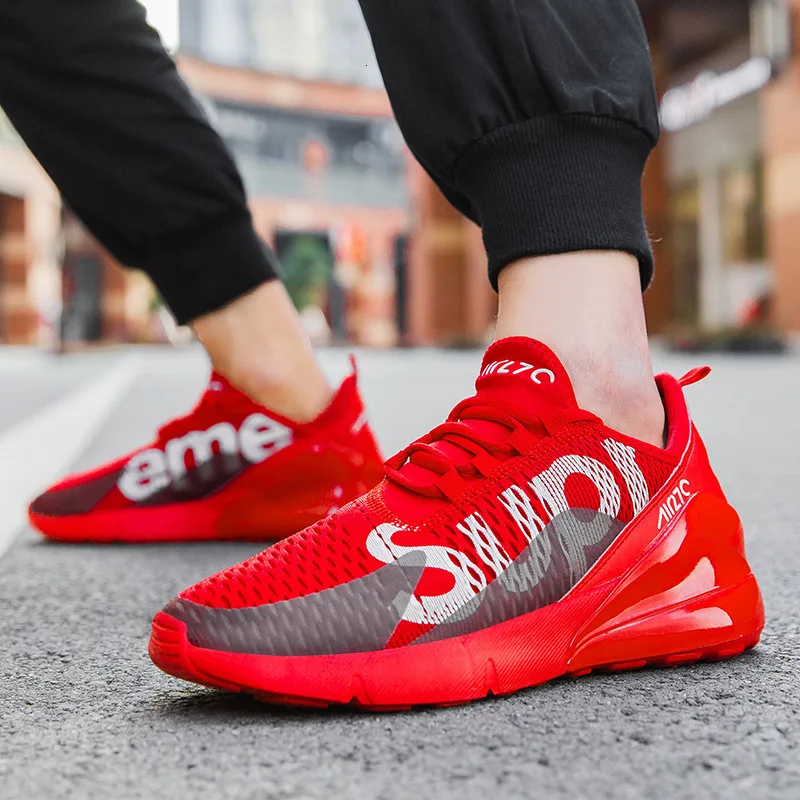 Leisure Time Man Outdoors Sneakers Low Help Bradyseism Run Shoe Male Ventilation Thick Bottom Net Cloth Male Shoe