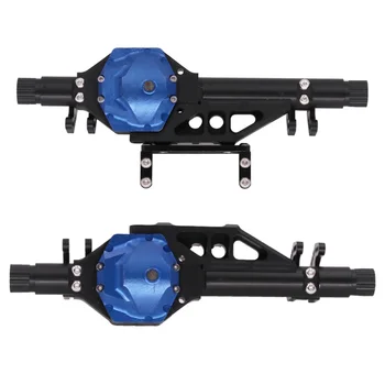 

1 Set Aluminum Alloy RC Car Bridge Axle Full Front Rear Portal Axle Compatible for Wraith RR10 (Black, Front Axle + Rear Axle)