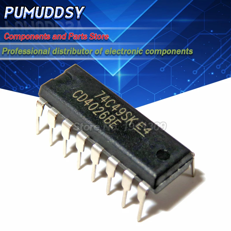 10 шт. CD4026BE CD4026 4026BE 4026 DIP16 IC|Интегральные схемы| |