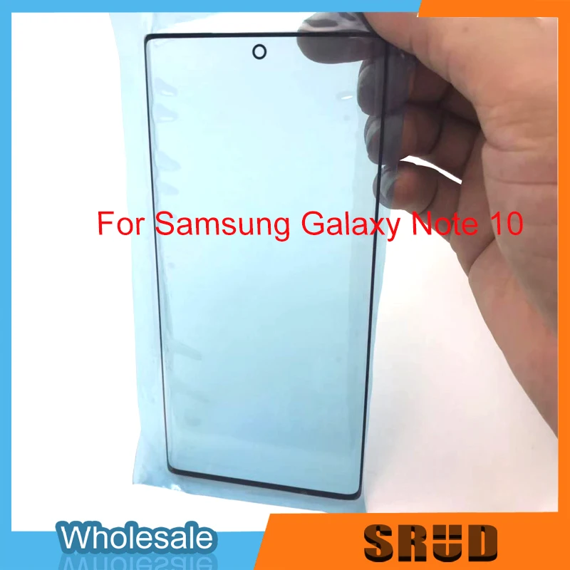 

10pcs/Lot LCD Touch Screen Front Glass Lens For Samsung Galaxy Note 10 Note10 N970 SM-N970F N970U Outer Glass Panel Replacement
