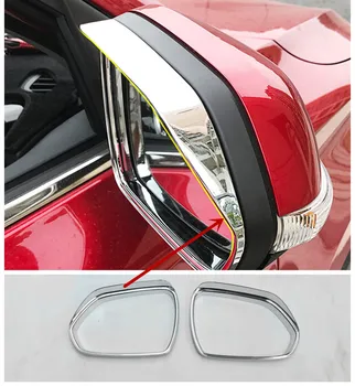 

ABS Plastic Styling Car rearview mirror block rain eyebrow Cover Trim For MG ZS 2018 accessories Car