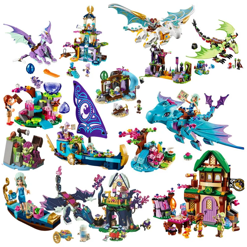 

Bela Elves 10549 The Dragon Sanctuary Building Bricks Blocks Diy Educational Toys Compatible With Legoinglys 41178 Friends