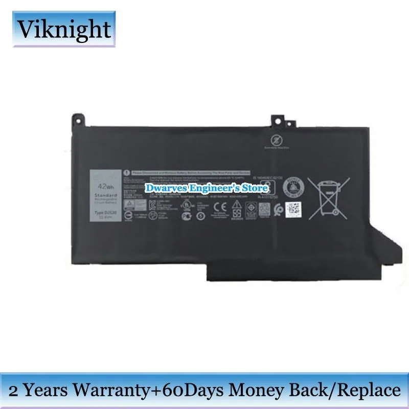 Натуральная DJ1J0 ONFOH PGFX4 Аккумулятор для ноутбука Dell Latitude серии 12 7000 7280-KHY0C 7480 451-BBZL E7480 ноутбук батарея 11,4 V 42wh