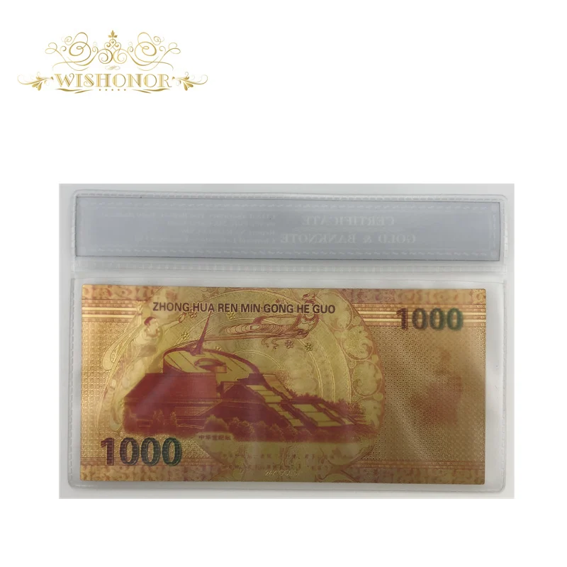 Лучшая цена на китайские банкноты Дракон банкнота позолоченный мировой банкнот банкнота поддельные деньги с пластиковый чехол
