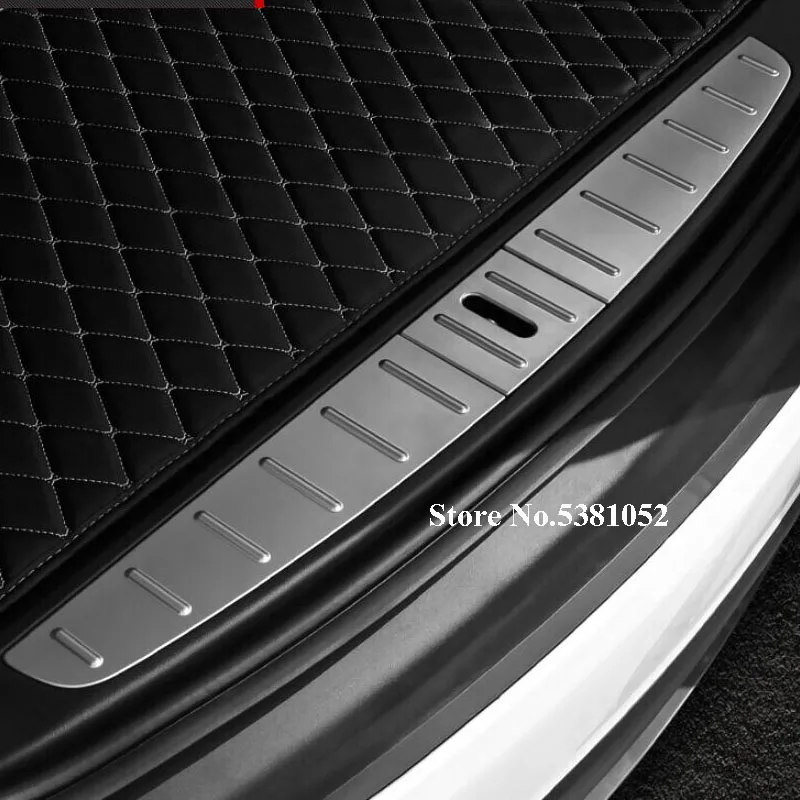 Защита для заднего бампера в багажник автомобиля Tesla Model X 2016 2019 2020 Накладка на