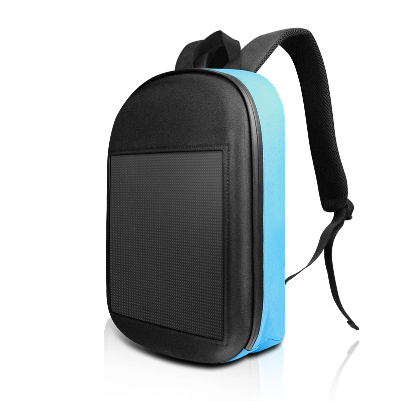 blue SOL светодиодный Светодиодный экран дисплей рюкзак DIY Беспроводной Wi-Fi приложение контроль рекламный рюкзак открытый светодиодный прогулочный рекламный щит рюкзак - Мощность в ваттах: blue
