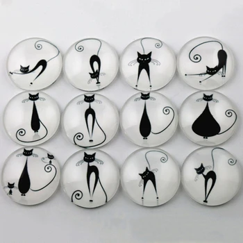 

Hot Sale 10pcs 25mm Mixed Handmade Photo Glass Cabochons (D6-25)