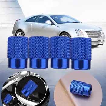 

5 Colors 4Pcs/set Aluminum Auto Bicycle Car Tire Valve Caps Dust Covers Wheel Air Stems Cover Tyre Airtight Rims Accessories