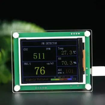 

Household PM2.5 detector + CO2 Air Quality Gas Sensor Tester Detector with 2.8Inch TFT Display Monitoring Home Office Car