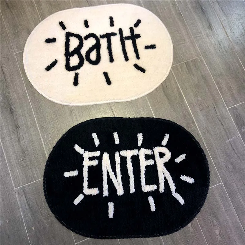Nordic Style Bath Mat Absorbent Kitchen Floor Carpet Home Decor Decorative Hallway Entrance Doormat | Дом и сад