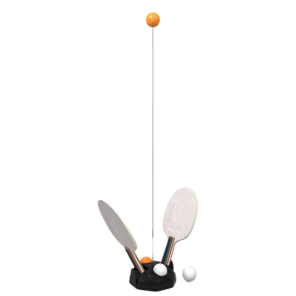 Elastic Fixed Indoor Outdoor Universal Table Tennis Trainer Beginner Soft Shaft Training Adjustable Rebound Stable With Paddle - Цвет: 2 A