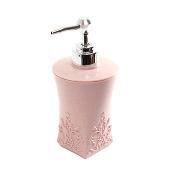 

Bathroom Empty Lotion Dispenser Large Capacity Travel Durable Refillable Bottle 3D Carved Pattern Storage Shampoo Pressing Type