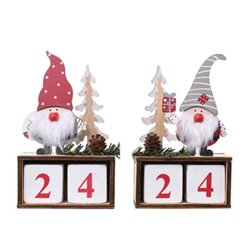 

Christmas Calendar Merry Christmas Decorations for Home 2021 New Year Gifts Santa Claus Dolls Elf Decor