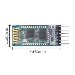 50 шт./лот HC05 антиреверса, встроенный Bluetooth модуль последовательной сквозной, HC-05 подчиненная 6pin