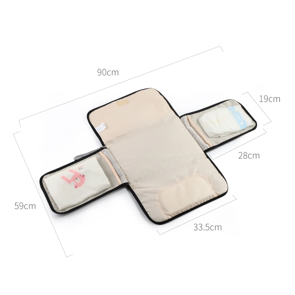 Waterproof Diaper Changing Mat Travel Multifunction Portable Baby Diaper Cover Pad Clean Hand Folding Bag Soft Flexible T