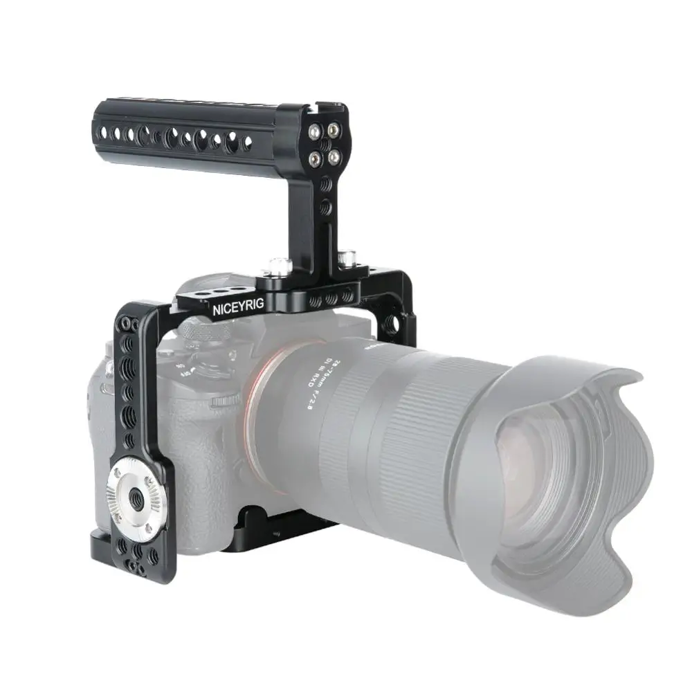 Клетка для камеры NICEYRIG Rig Sony a7m3 a7r3 A7RIII a73 A7III A7MIII A9 a7r2 A7RII a7s2 A7SII dslr верхняя рука 1/4
