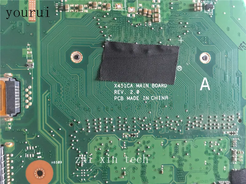  yourui High quality For ASUS X451CA X451C Laptop motherboard with1007u CPU 4GB RAM DDR3 Test ok