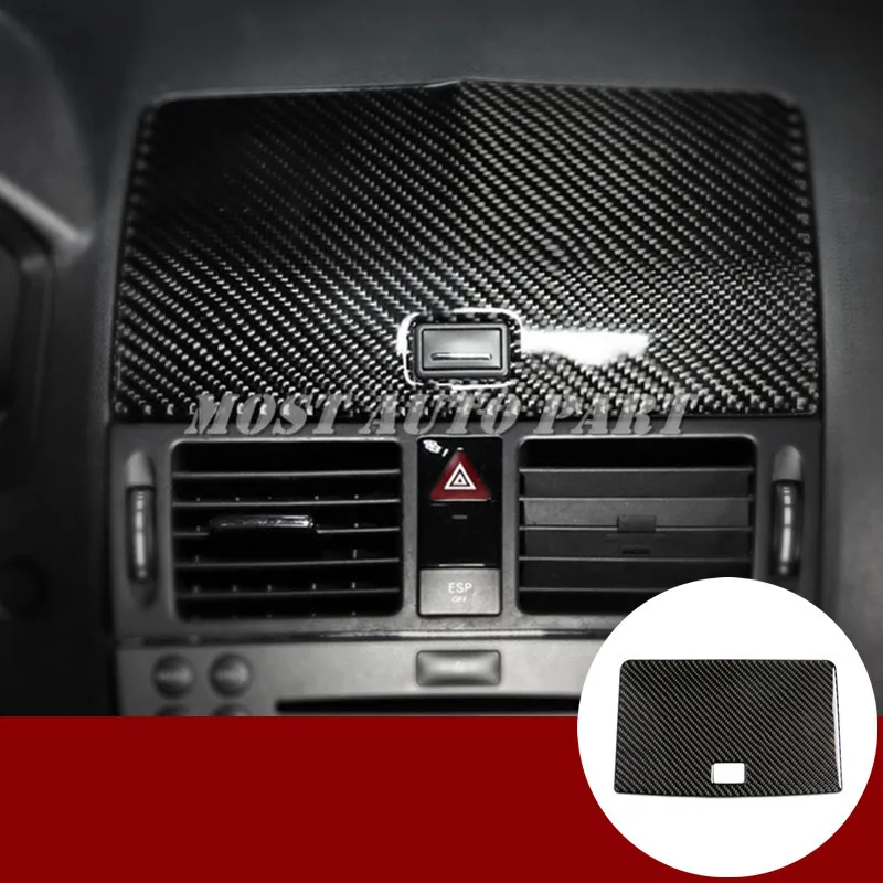 Отделка из углеродного волокна для консоли GPS-навигатора Benz C класса W204 S204 2007-2010