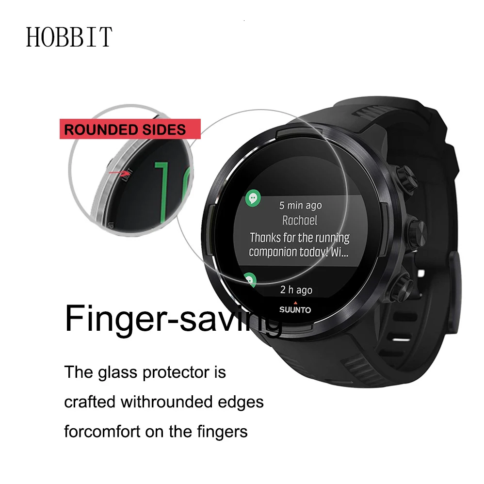 Для Suunto 9 Baro Смарт-часы 0,3 мм 2.5D 9H прозрачное закаленное стекло Защита экрана против царапин Смарт-часы, пленка для Suunto 9 BARO
