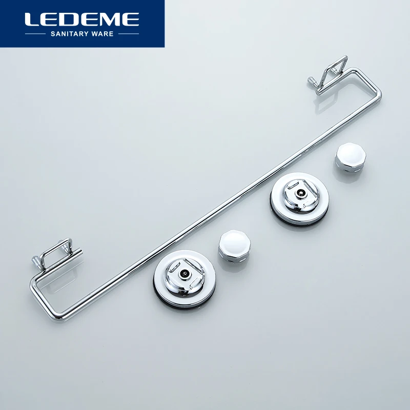 LEDEME Towel Hanger Rack Home Suction Wall Mount Bathroom Towel Closet Hangers L3701