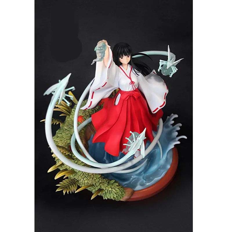 Аниме Inuyasha HunYu Kikyou GK статуя карикатурист румико такахаши ПВХ фигурка Коллекция Модель игрушки M2493 - Цвет: Многоцветный