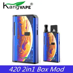 Vape Mod Kangvape 420 2в1 коробка мод 650 мАч Регулировка напряжения батарея предварительного нагрева для JUUL Pod и 510 танк электронная сигарета мод