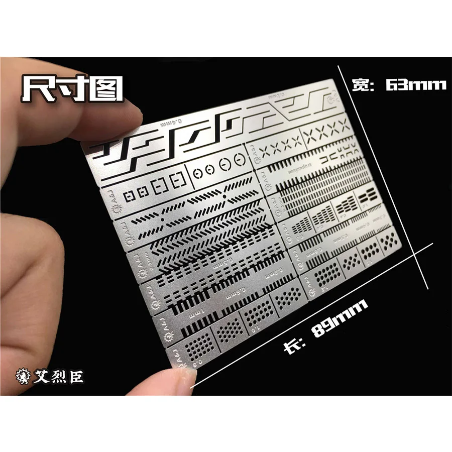Alexen AJ0090 Scriber Line Tools Carving Auxiliary Ruler for Gundam Model Hobby Craft 13in1