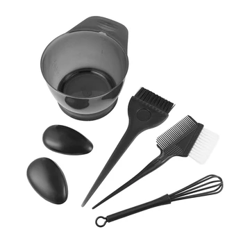 

Salon Tint Reusable Professional Brush Comb DIY Mixing Kit Styling Accessories Earmuffs Hair Coloring Tool Set Hairdressing Home