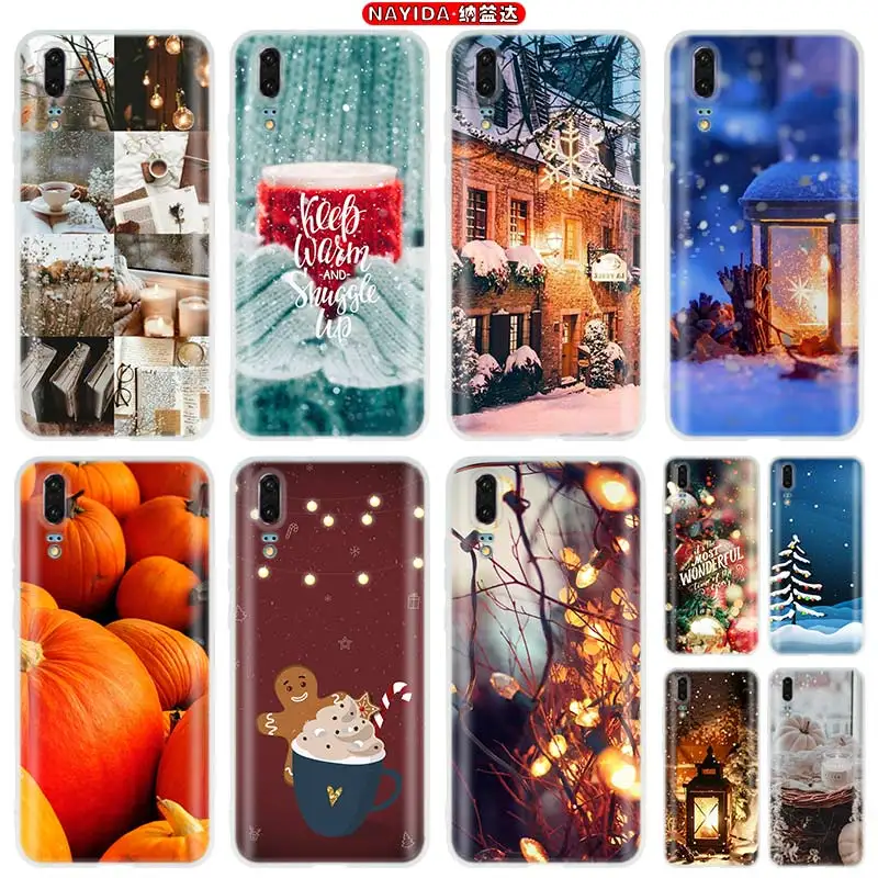 Soft Silicone Case For Huawei P50 P40 P30 P20 Lite E Pro Plus P Smart Z 2019 2020 Coque Winter warmth